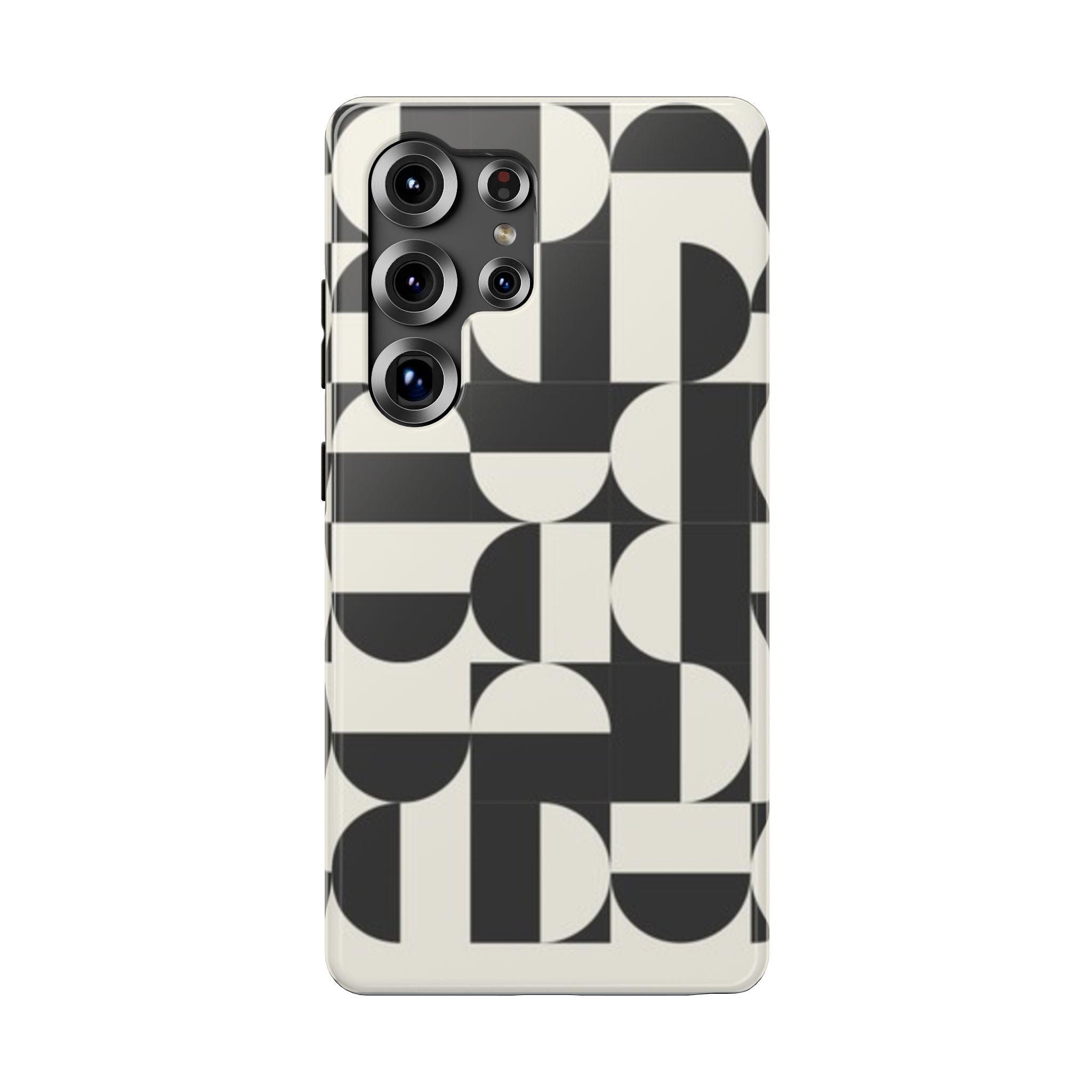 Black and White Design Impact-Resistant Case