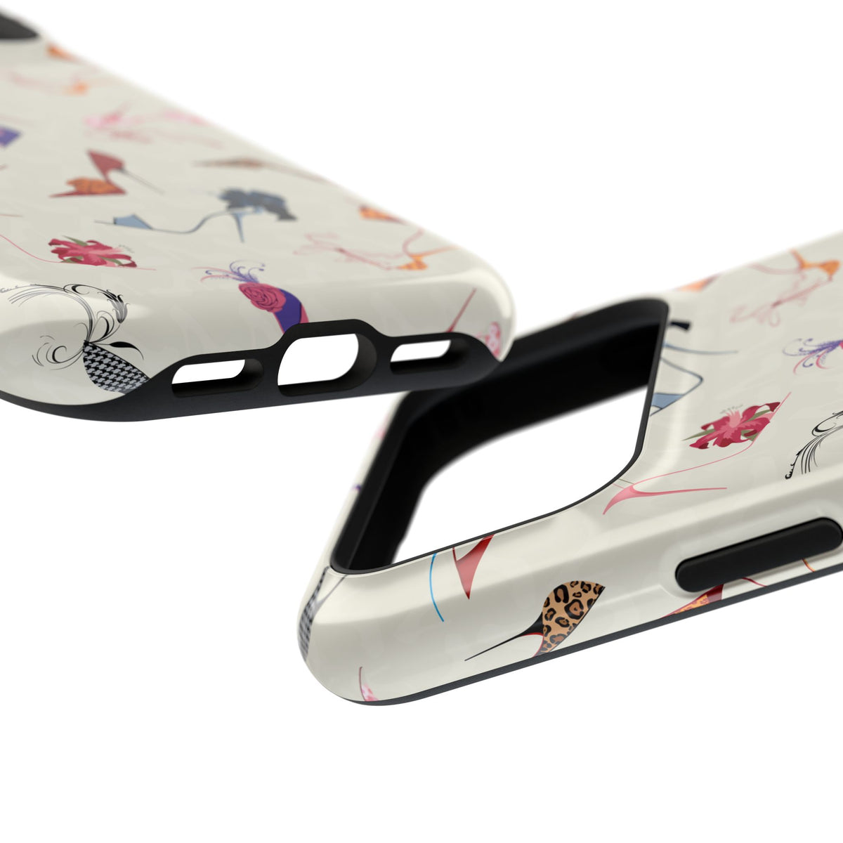 High Heel- Floral Stiletto Design Tough Case for iPhone