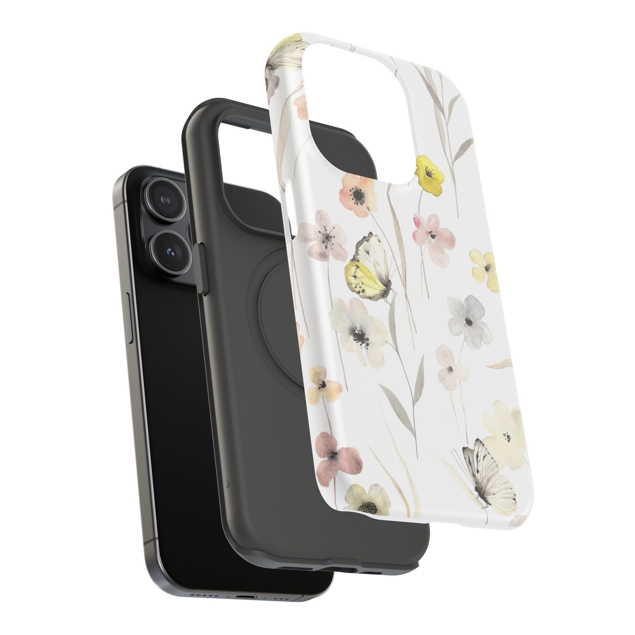 Floral Impact-Resistant Phone Case
