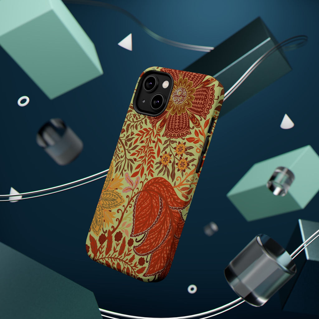 Floral Paisley Magnetic Impact-Resistant Phone Case