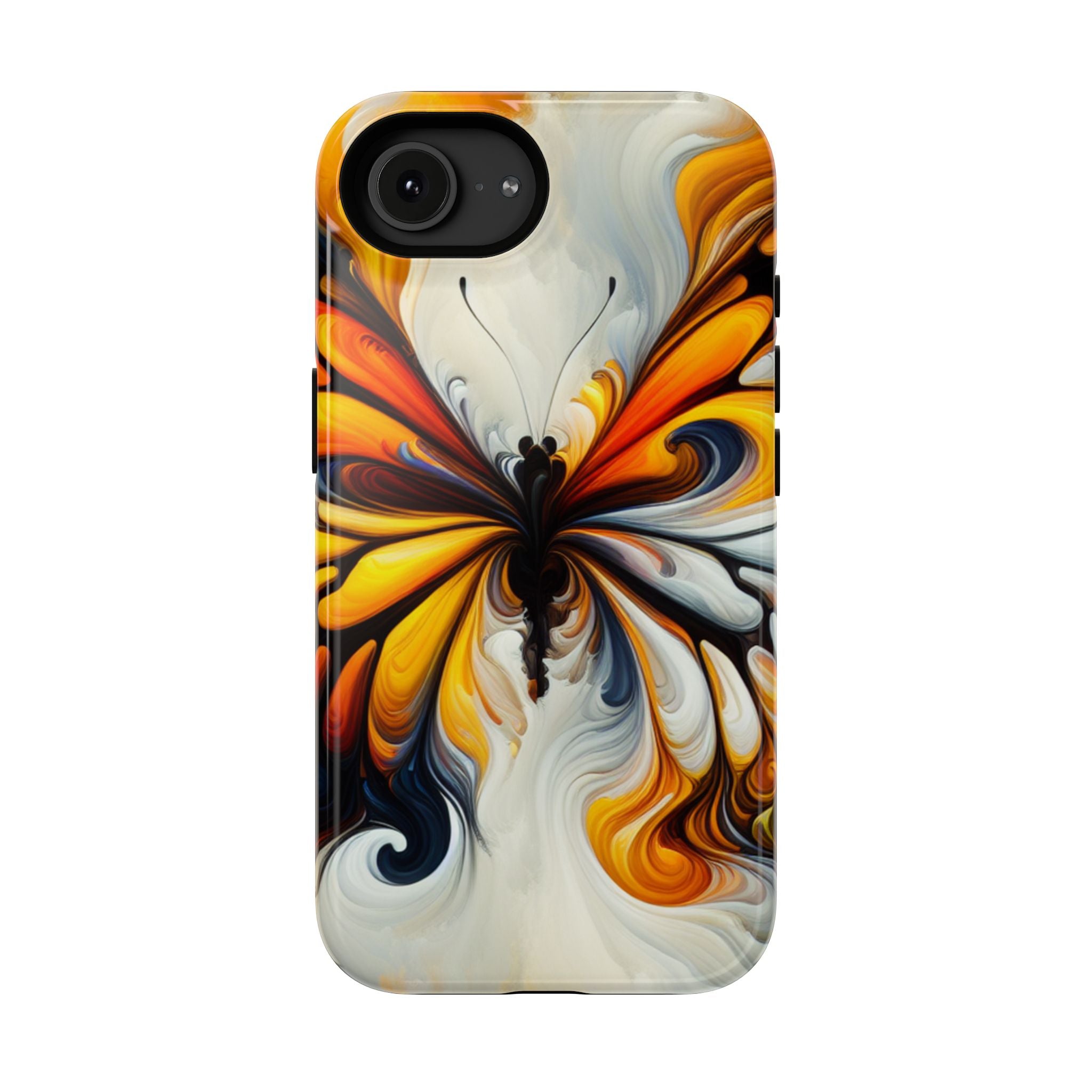 Colorful Butterfly Impact Resistant Phone Case, Artistic, Nature-Inspired Gift