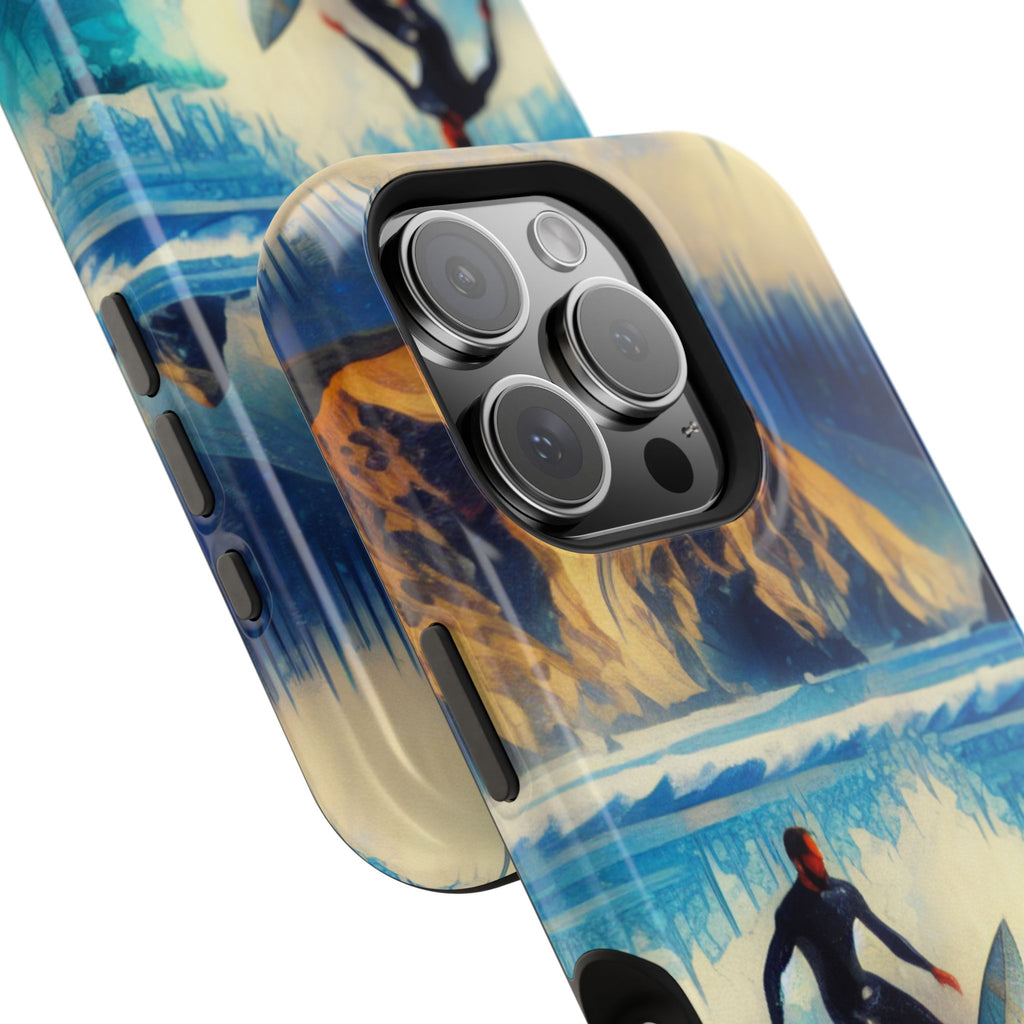 Impact Resistant  Phone Case, Ocean Waves, Summer Memories Protective Case