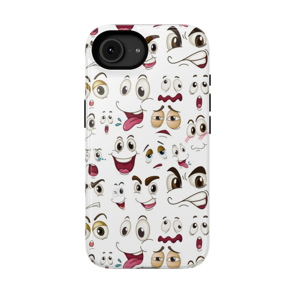 Ghost Emoji Cartoon Cute Phone Case for Galaxy or iPhone