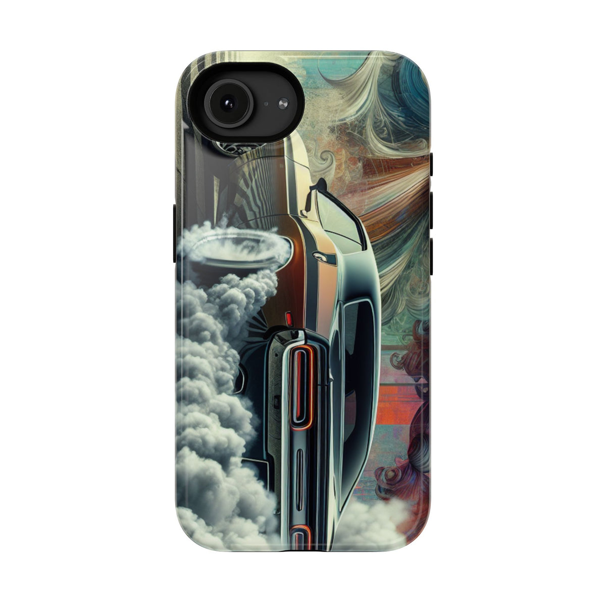 Phone Case – Vintage Muscle Car Smoke Art Impact-Resistant Case