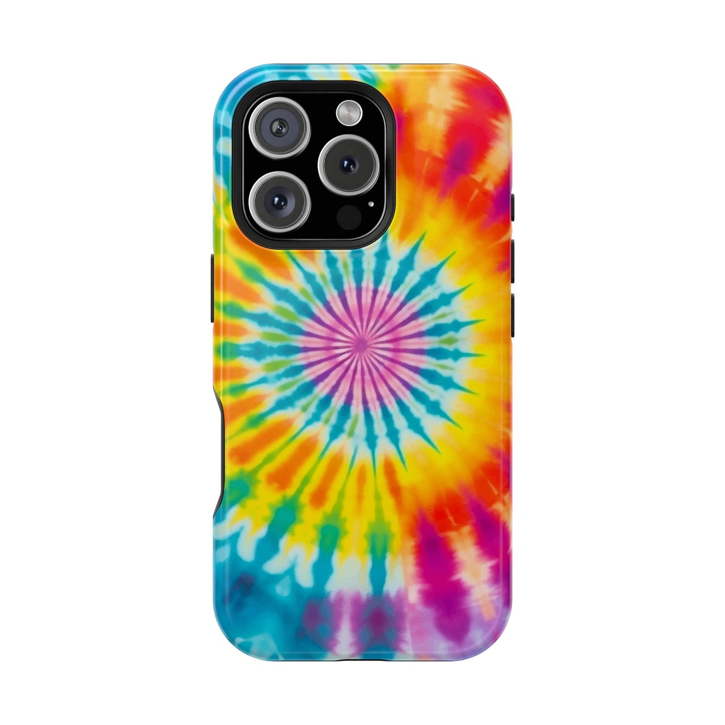 Colorful Tie-Dye Impact-Resistant Phone Case, Tie-Dye Phone Cover, Fun Phone Protection, Vibrant Gift for Teens, Festival Essential