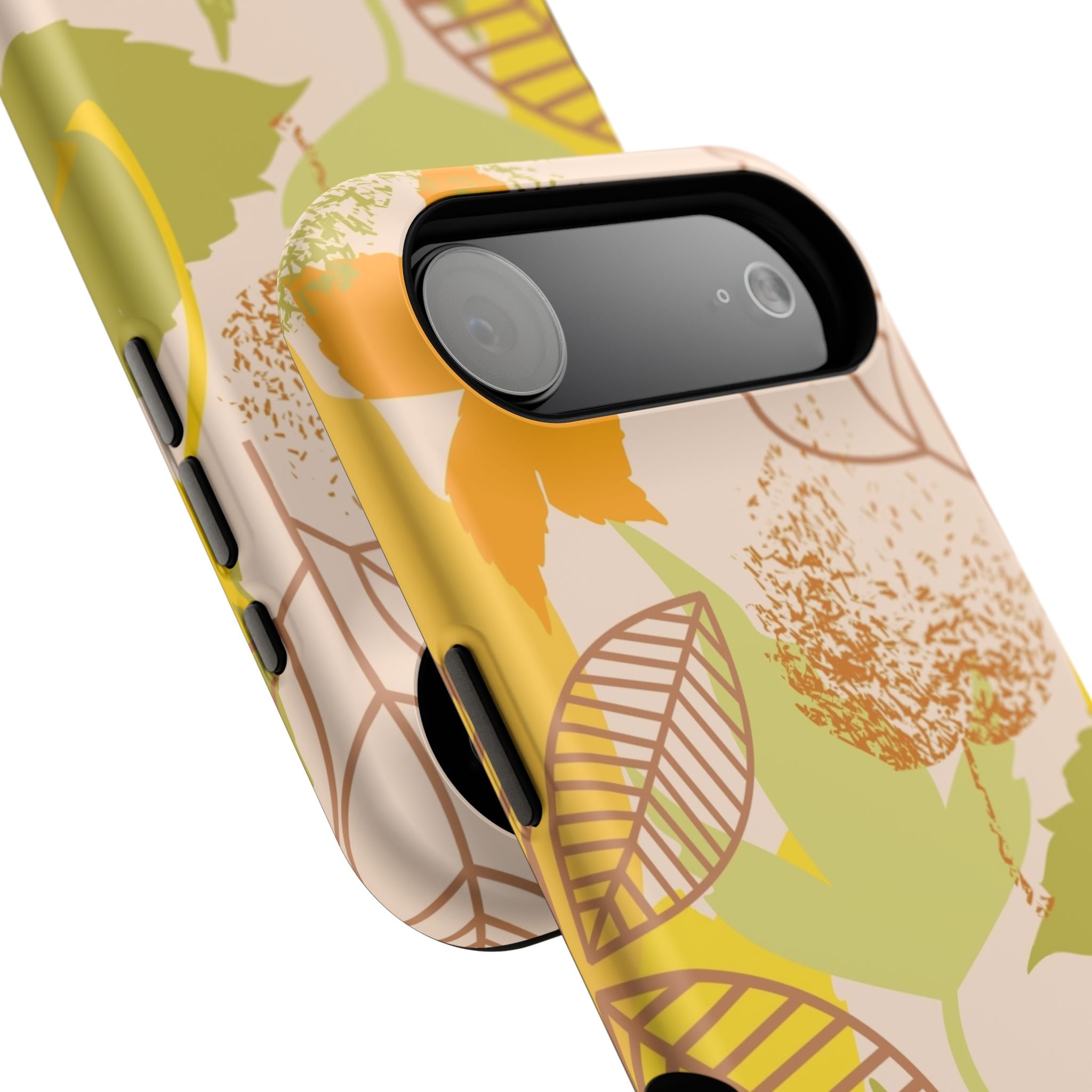Chic Leaf Print Phone Case