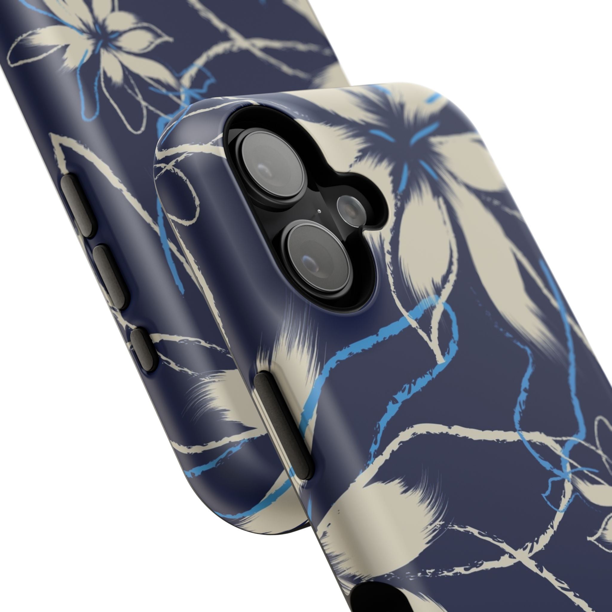 Floral Impact-Resistant Phone Case, Durable