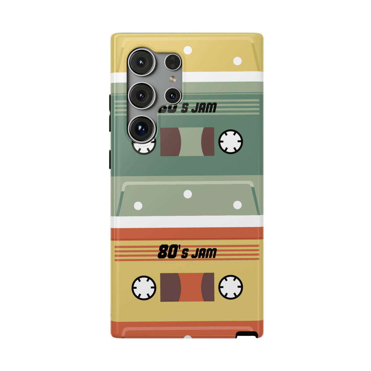 Retro Cassette Tape Impact-Resistant Phone Case — '80s Jam Vintage Music Design