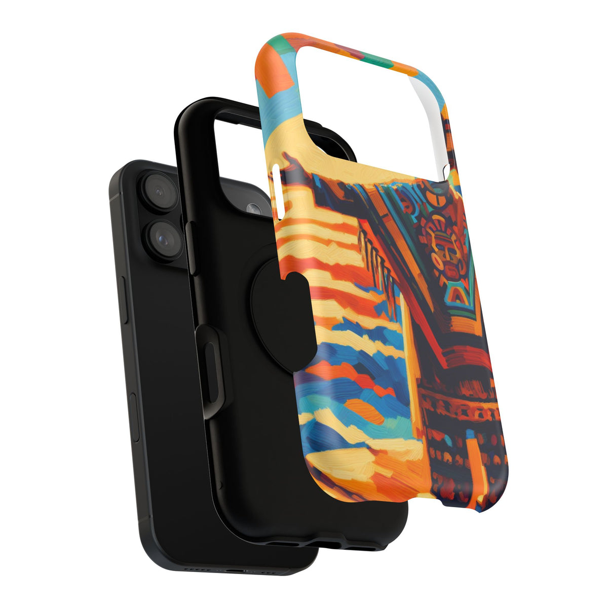 Aztec Sunset Phone Case — Impact‑Resistant Protective Cover