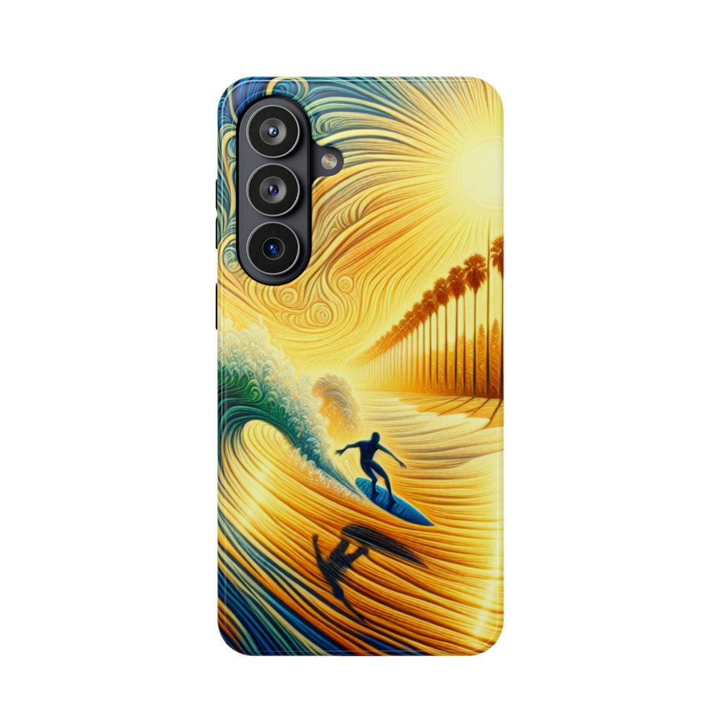Surfer Sunrise Impact-Resistant Phone Case