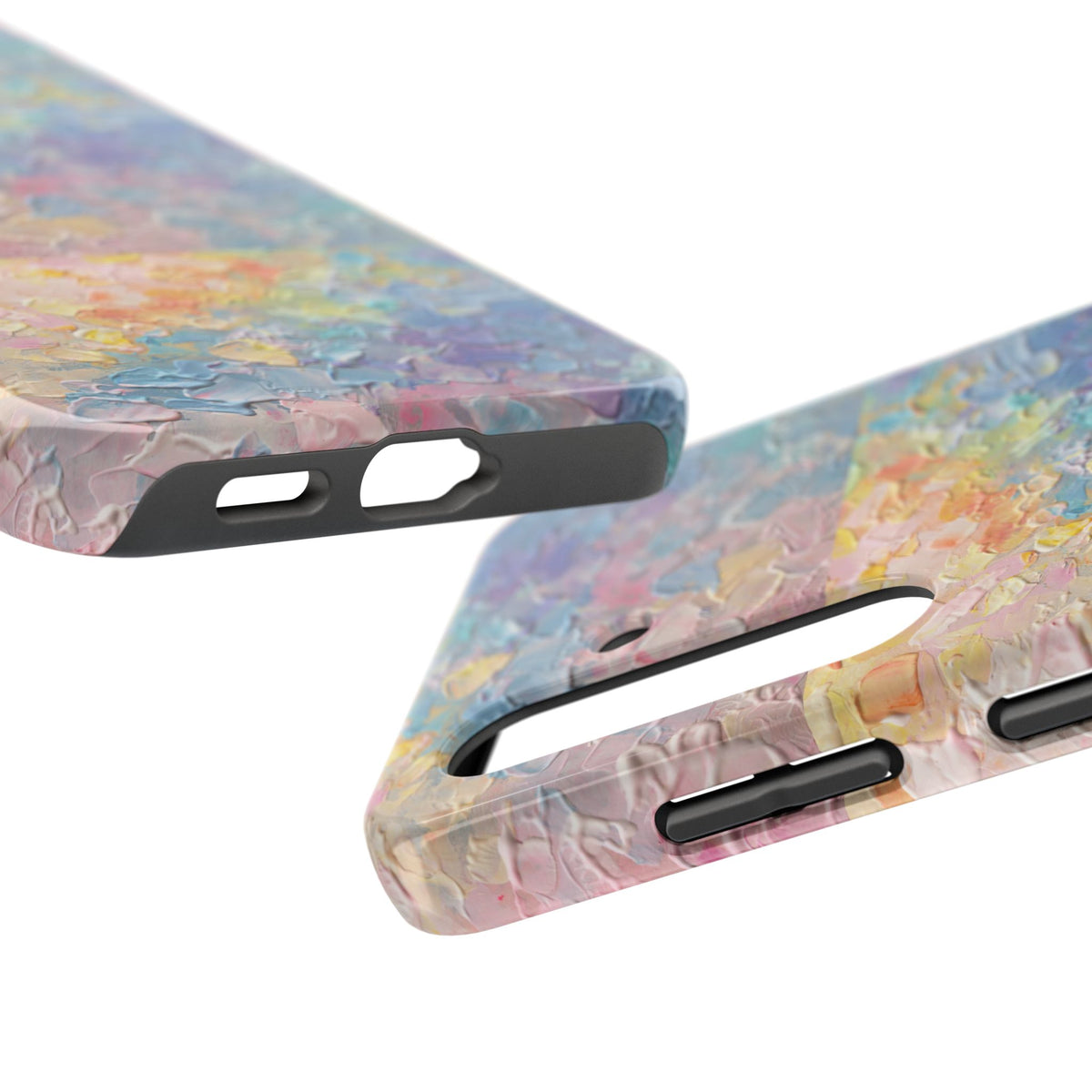 Pastel Impasto Art Protective Phone Case