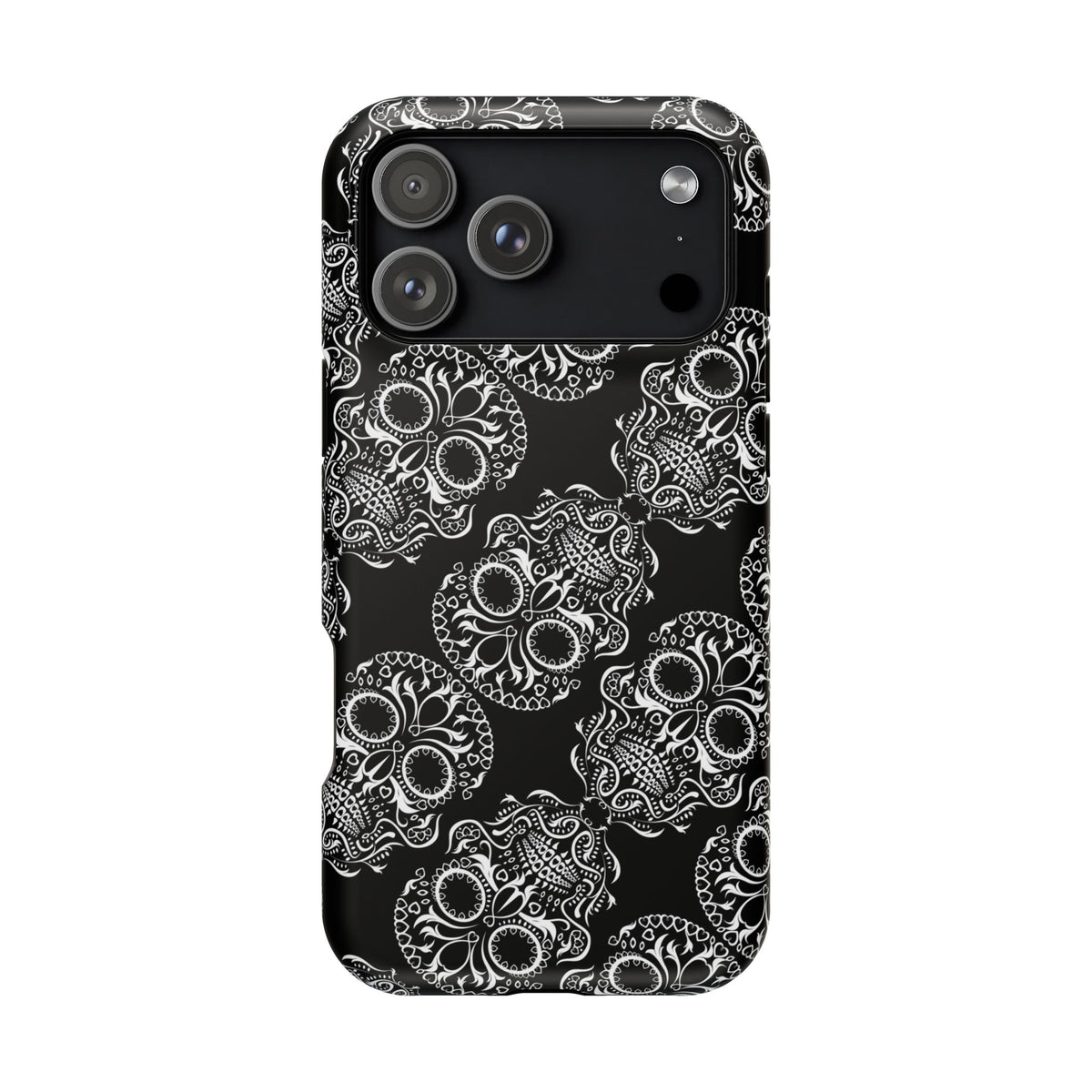 Skull Pattern Black & White Gothic Tough Cases for iPhone