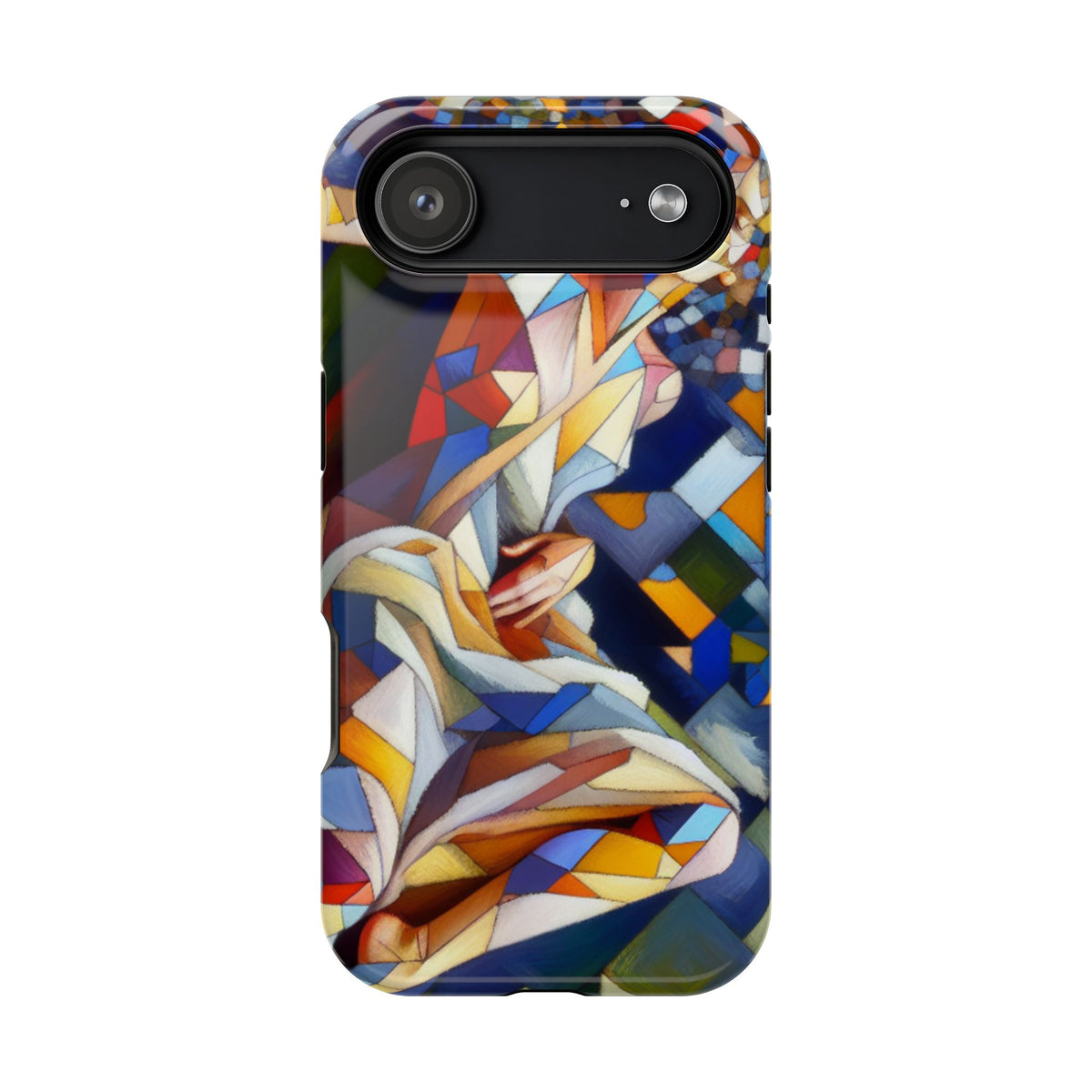 Stained Glass Angel Phone Case - Impact Resistant Art Phone Cover