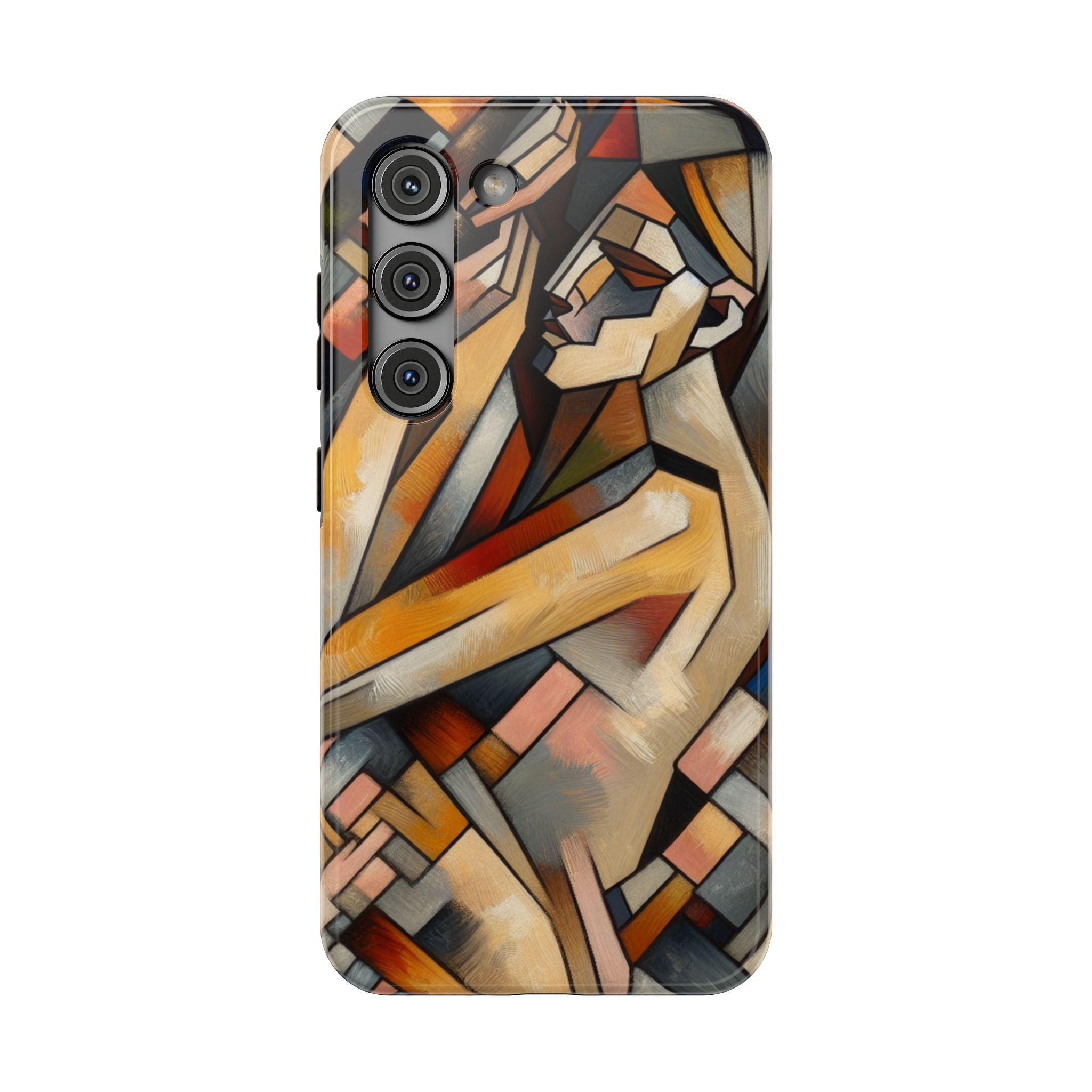 Impact Resistant Phone Case - Sleeping  Woman Abstract