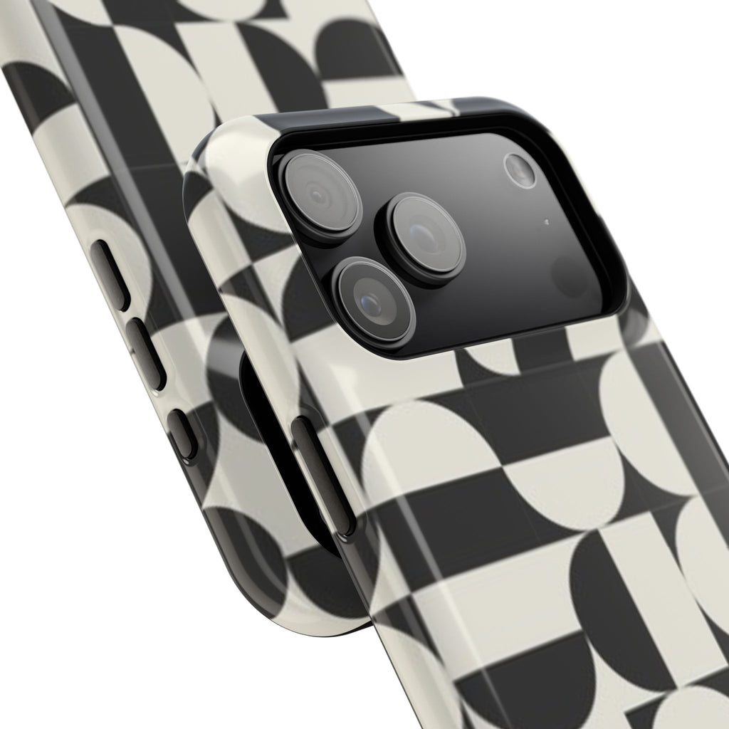 Black and White Design Impact-Resistant Case