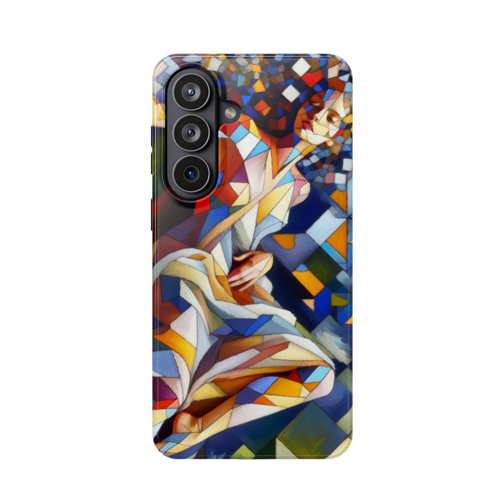 Stained Glass Angel Phone Case - Impact Resistant Art Phone Cover