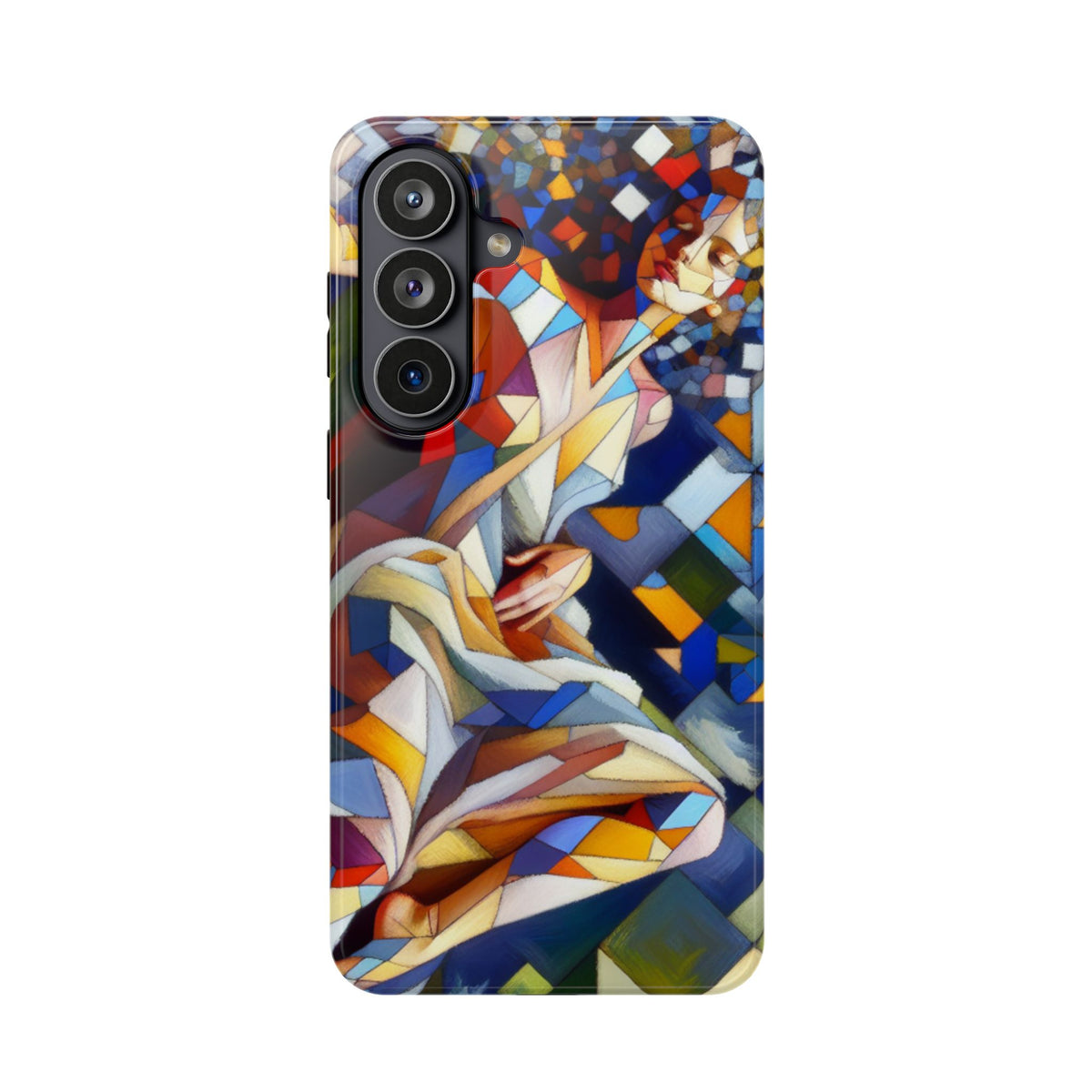 Stained Glass Angel Phone Case - Impact Resistant Art Phone Cover