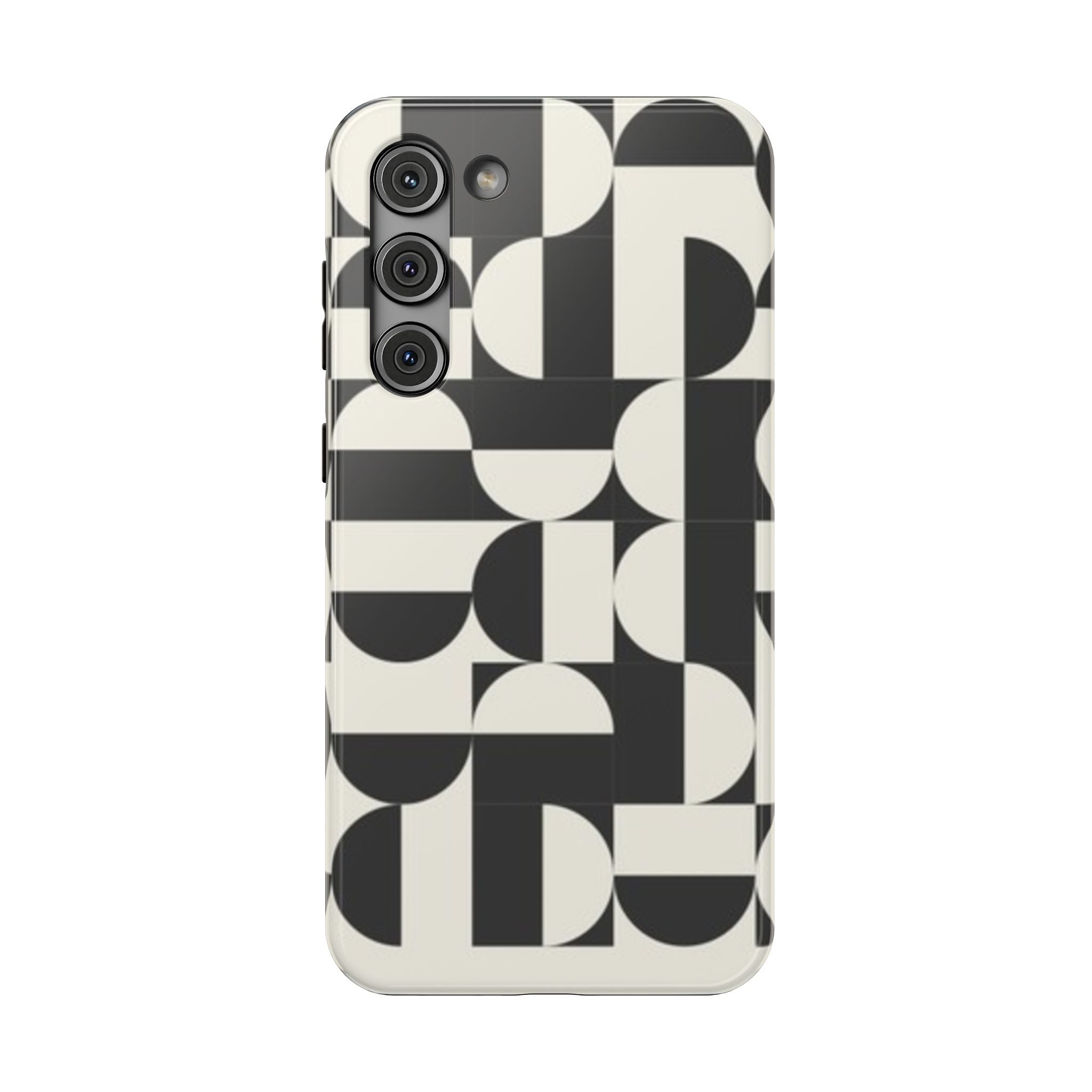 Black and White Design Impact-Resistant Case
