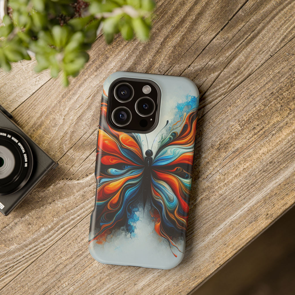 Vibrant Butterfly Impact Resistant Phone Case Unique Gift for Nature Lovers