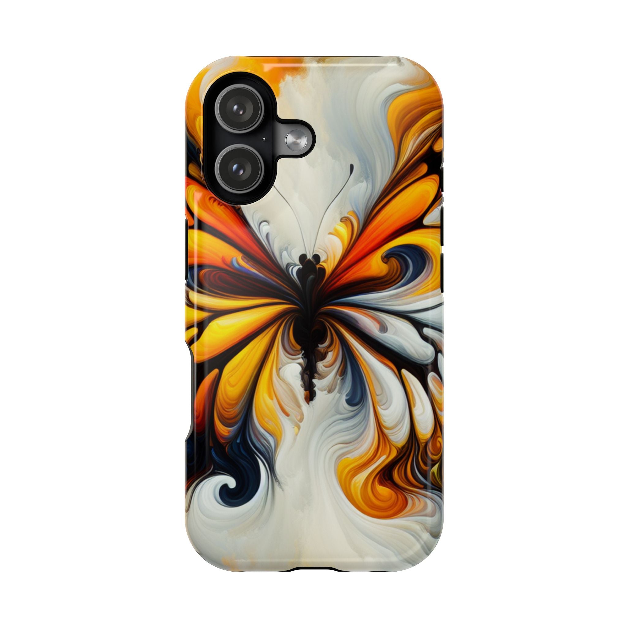 Colorful Butterfly Impact Resistant Phone Case, Artistic, Nature-Inspired Gift