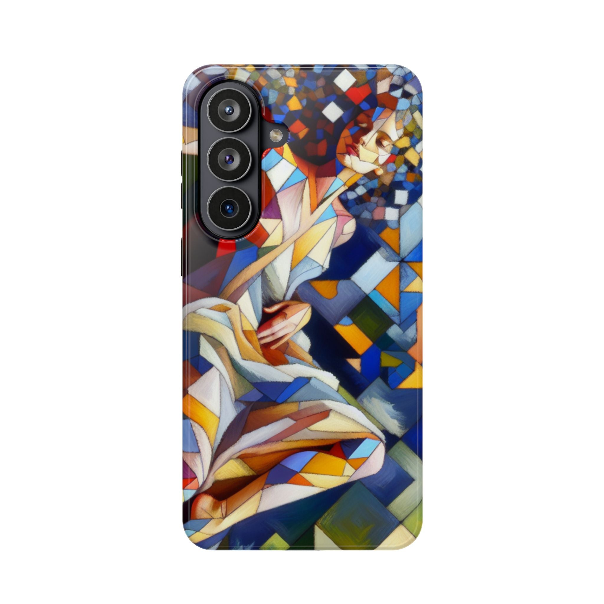 Impact Resistant Phone Case - Beautiful Woman Abstract Design Samsung