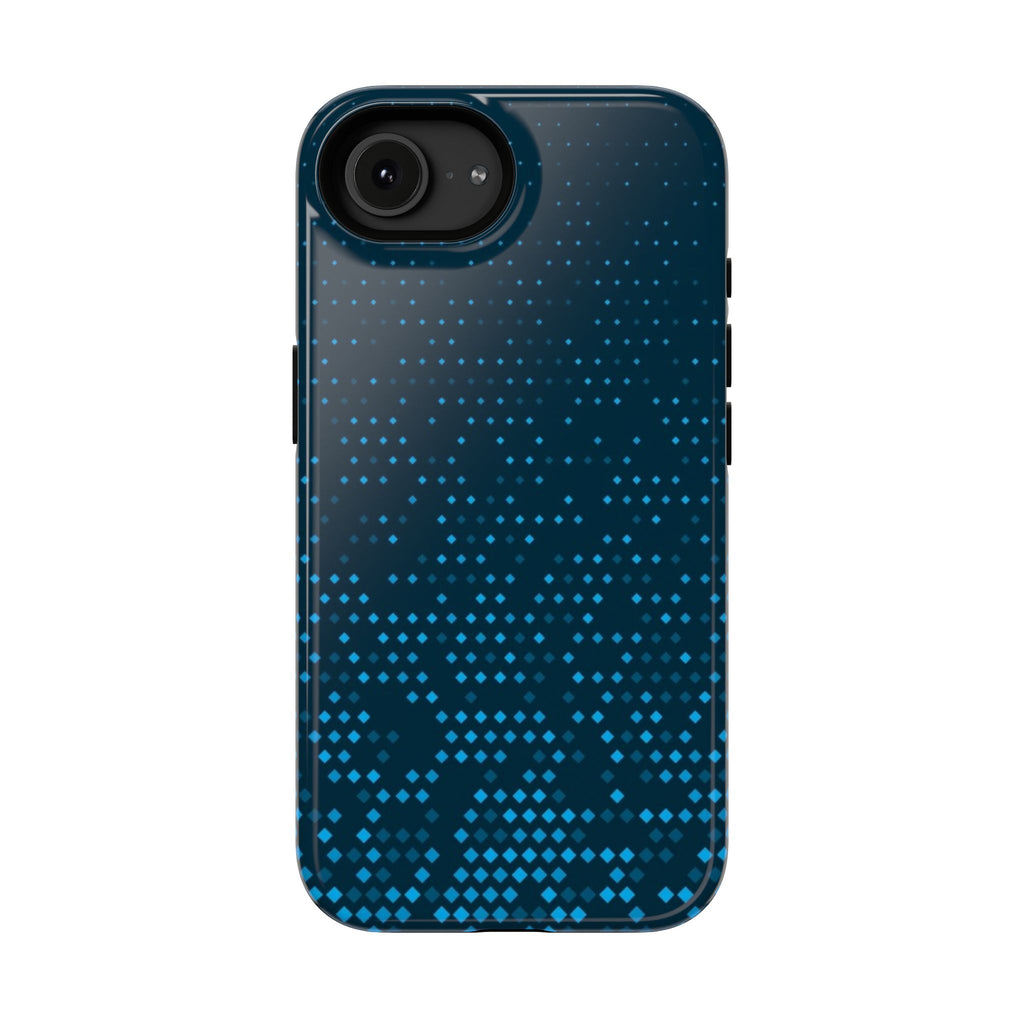 Blue Geometric Impact Resistant Phone Case