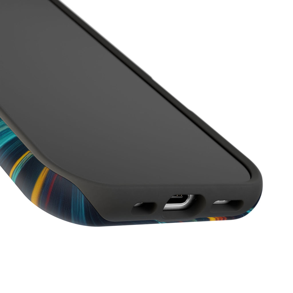 Surfing Waves Impact-Resistant Phone Case — Colorful Surfer Design