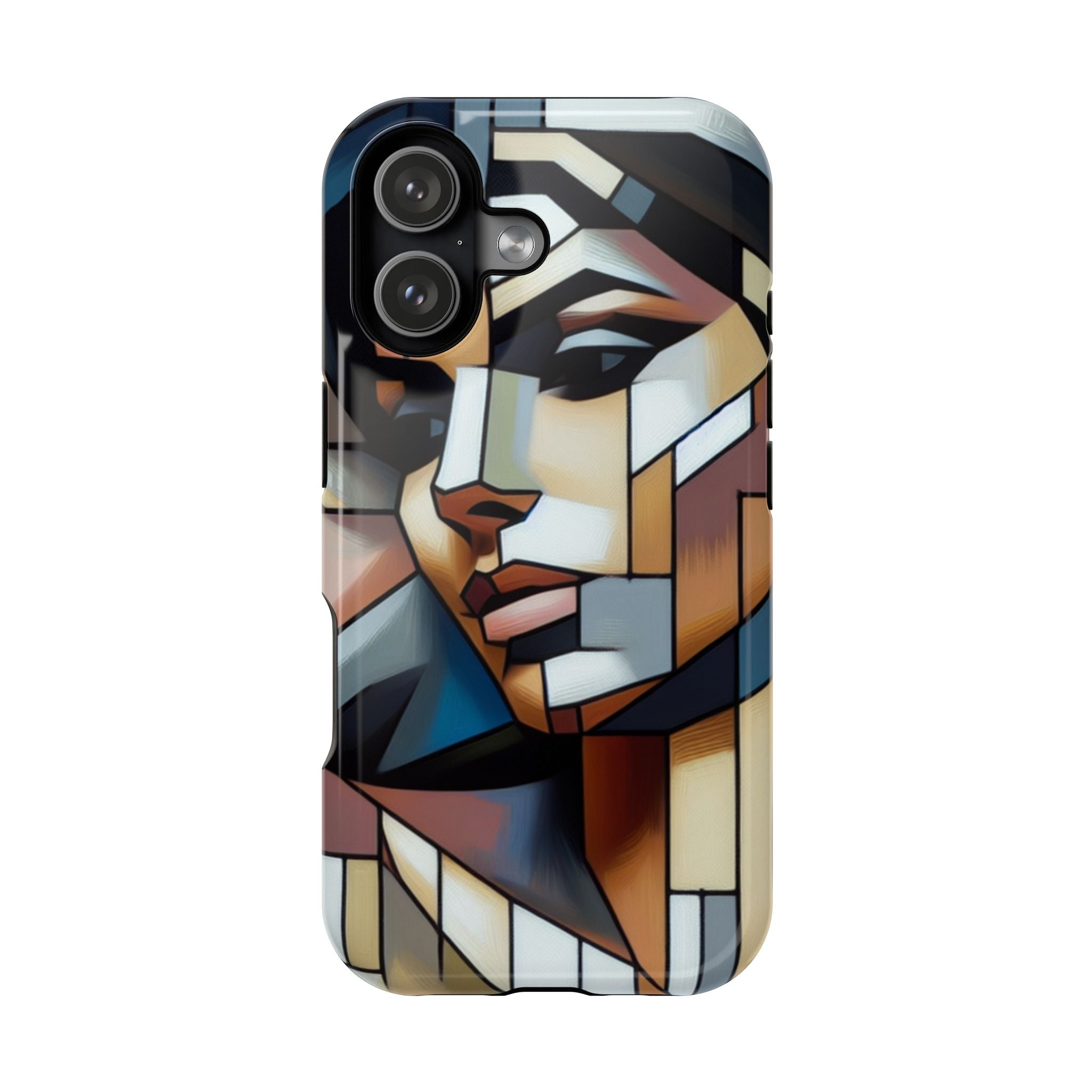 Impact Resistant Phone Case -Woman Looking Side Abstract