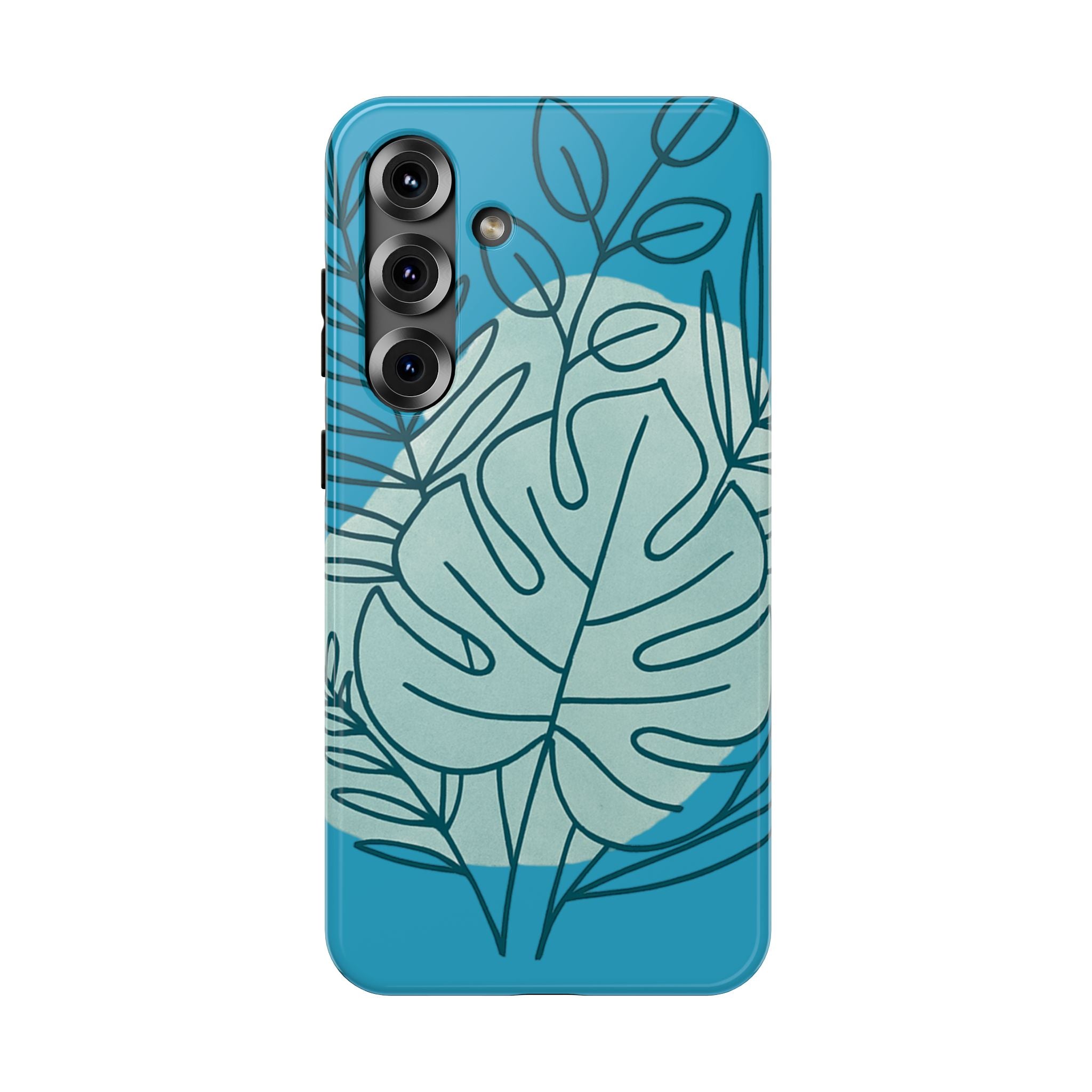 Tropical Floral Phone Case, Impact-Resistant
