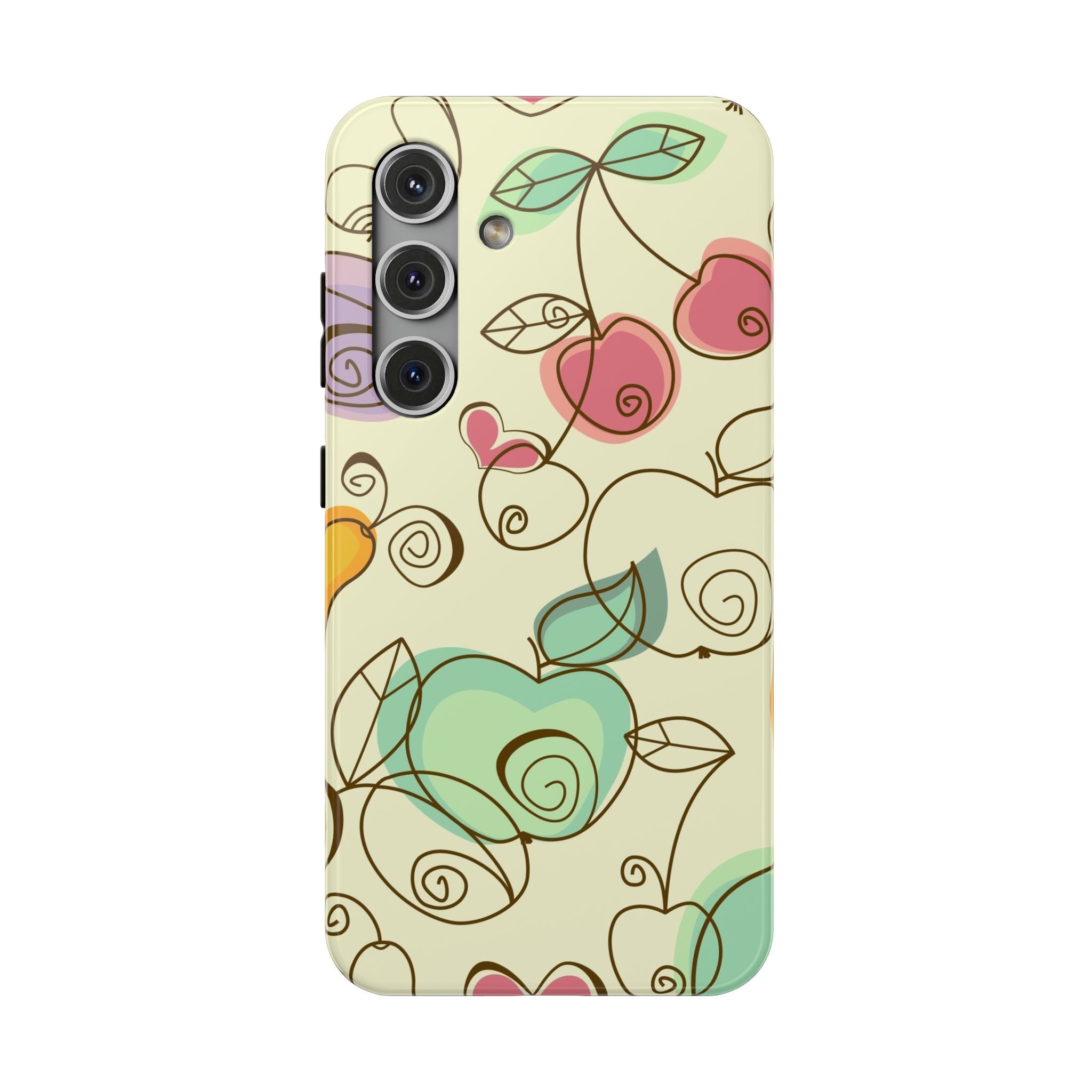 Colorful Floral Phone Case, Impact-Resistant