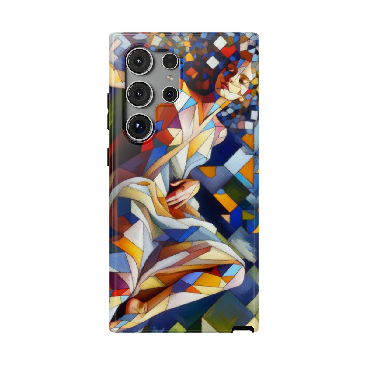 Stained Glass Angel Phone Case - Impact Resistant Art Phone Cover