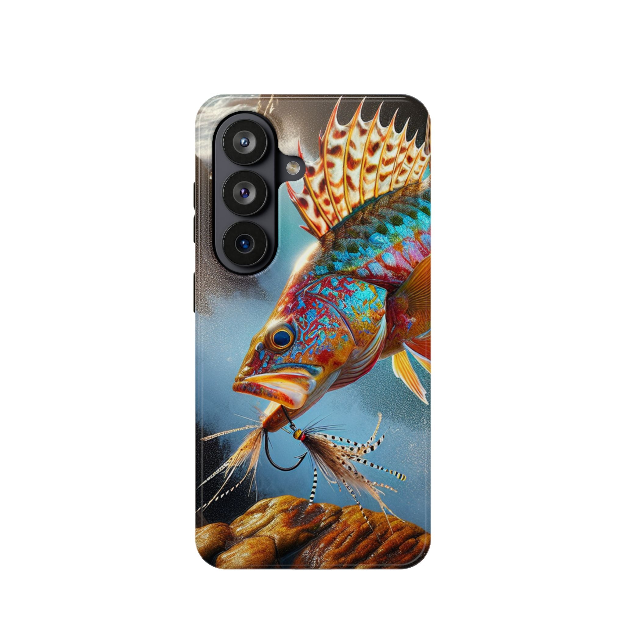 Colorful Fish Impact Resistant Phone Case, Waterproof