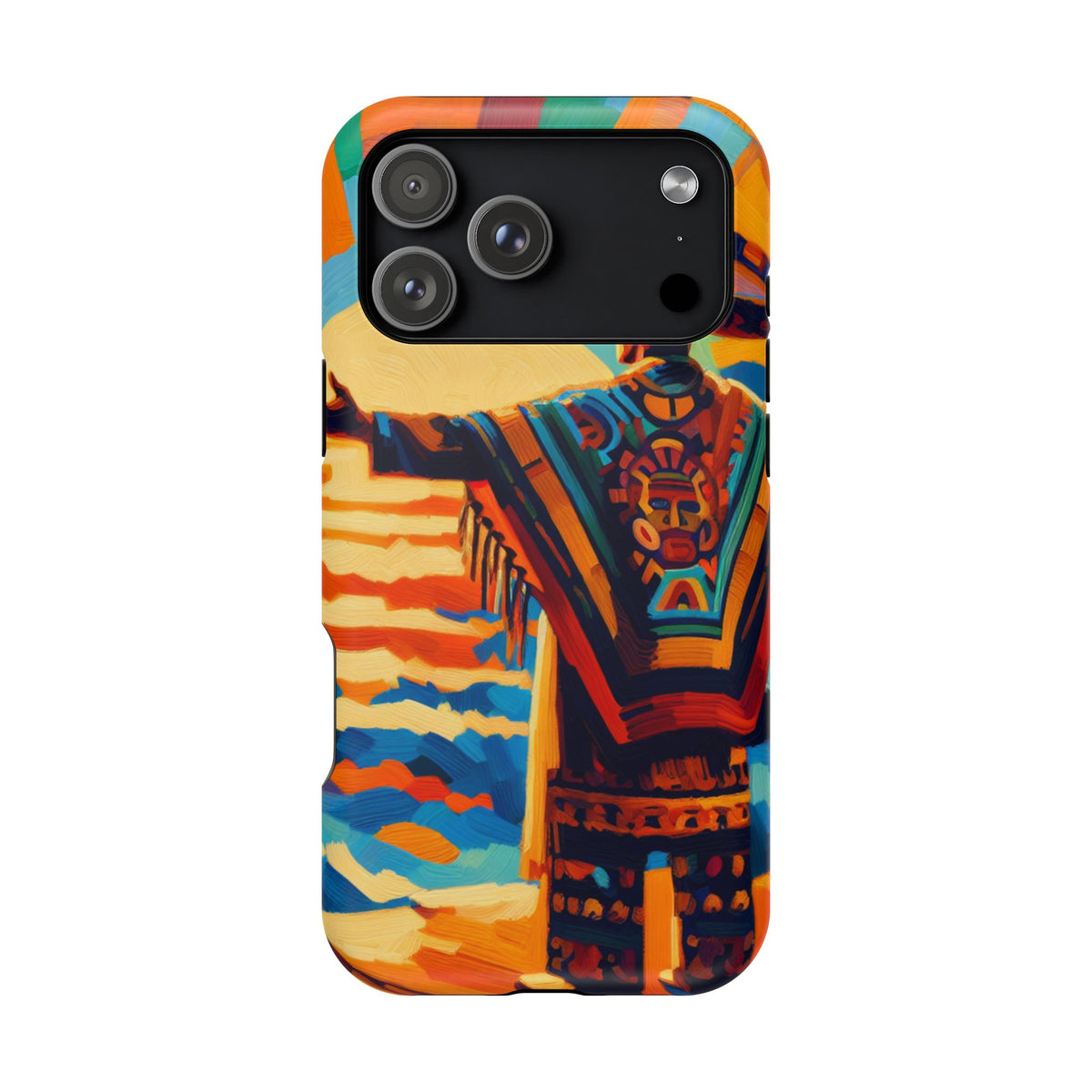 Aztec Sunset Phone Case — Impact‑Resistant Protective Cover