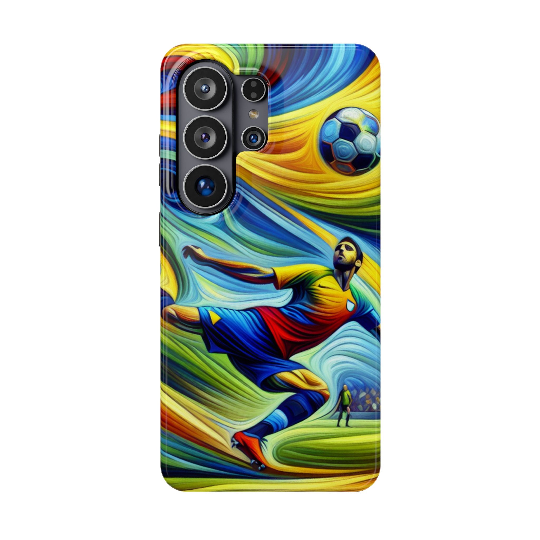 Colorful Soccer Impact Resistant Phone Case