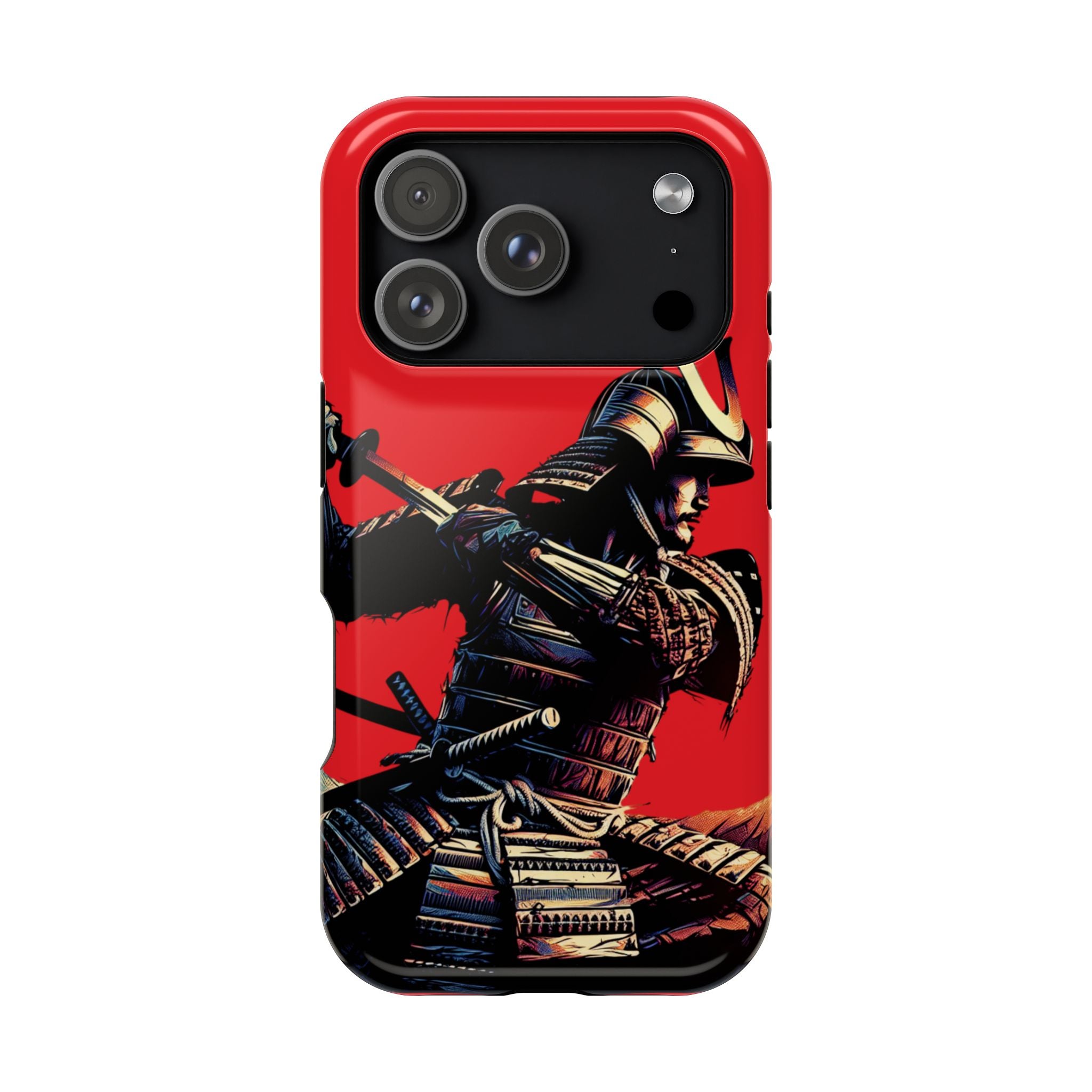 Impact Resistant Phone Case - Samurai Red Warrior