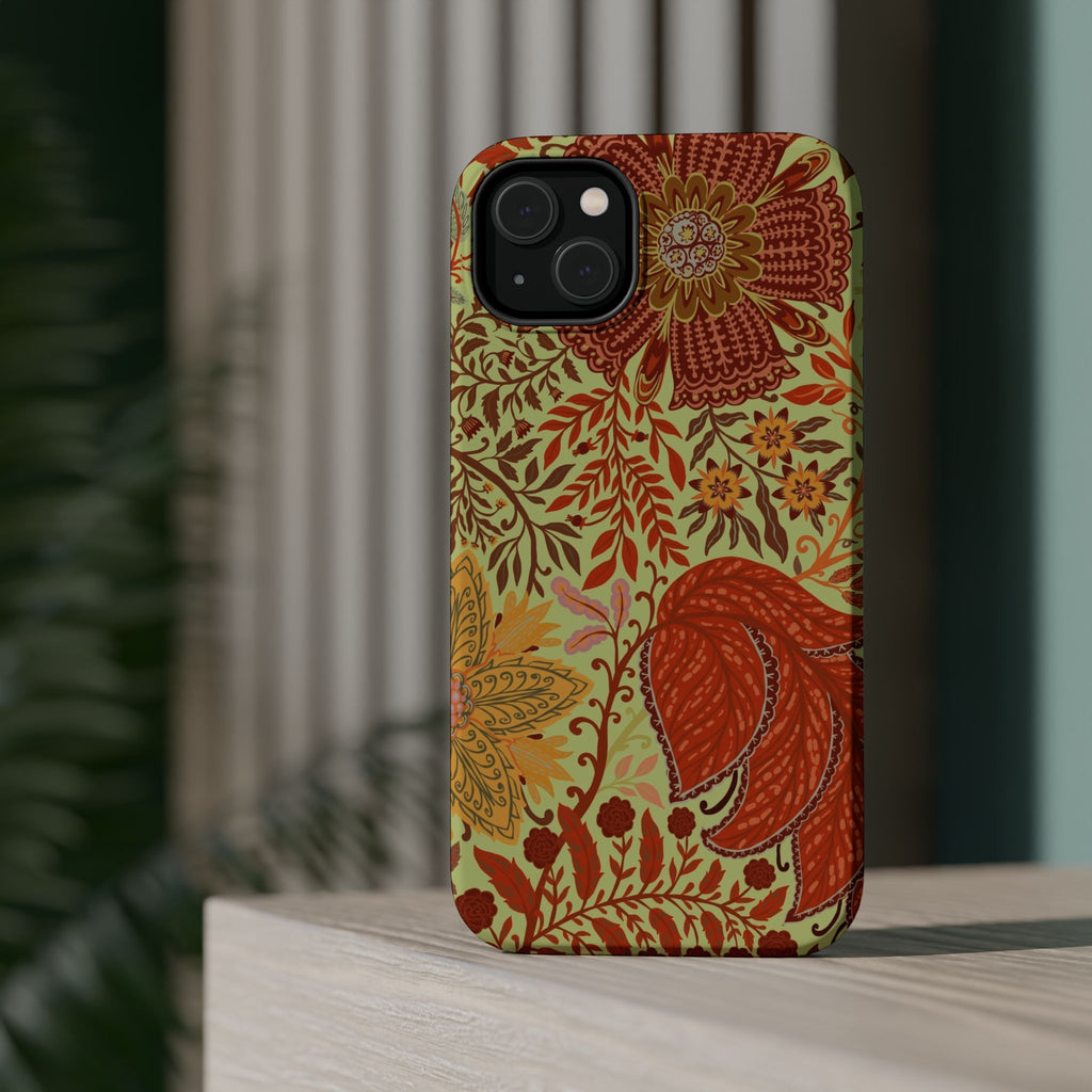 Floral Paisley Magnetic Impact-Resistant Phone Case