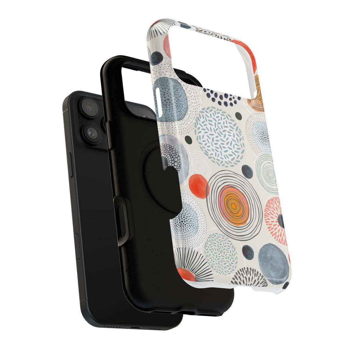 Modern Watercolor Circles Cool iPhone Cases