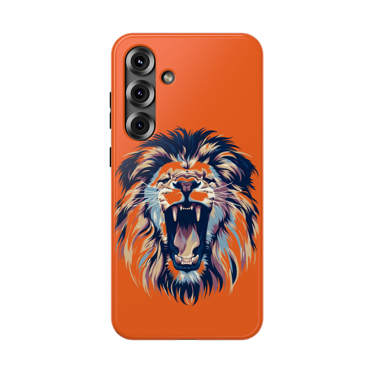 Roaring Lion Impact Phone Case — Shockproof Orange Protective Cover