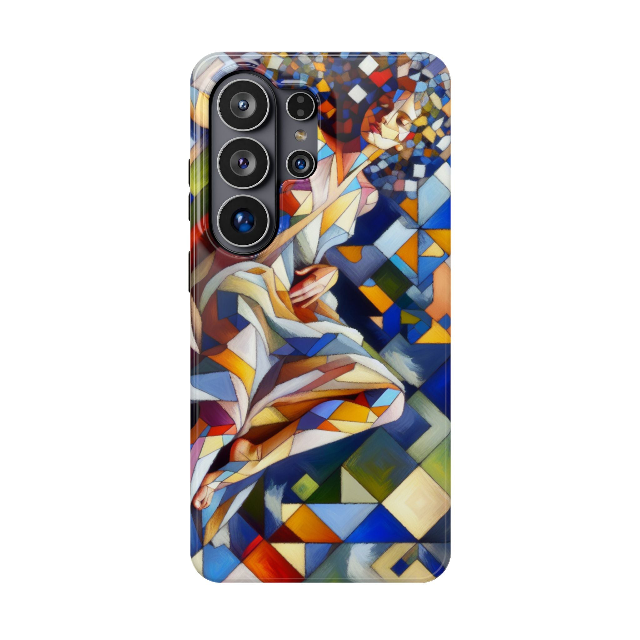 Abstract Stained Glass Dragon Impact Phone Case