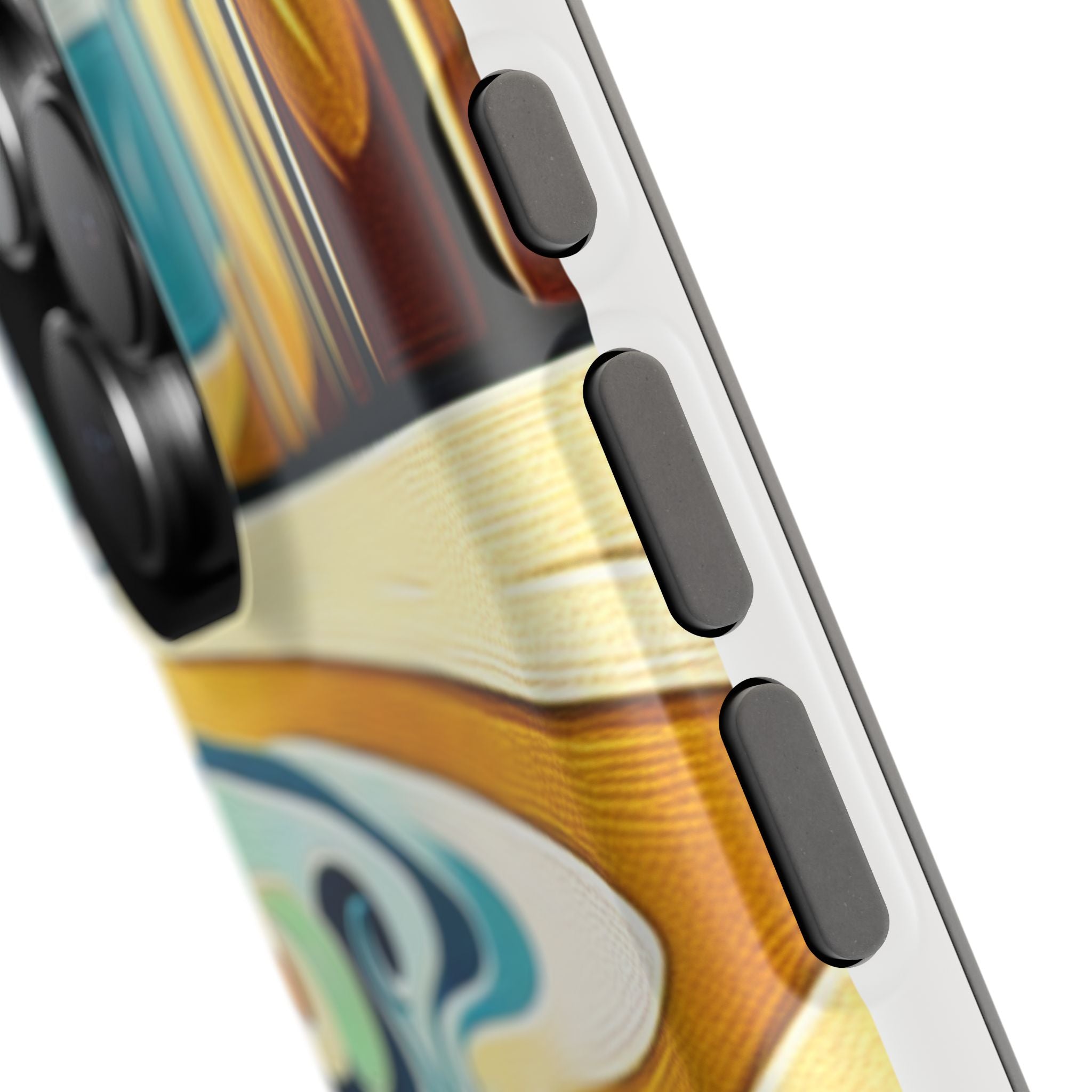 Impact Resistant Phone Case Surfing Colorful Beach Art Case, Summer Vibes