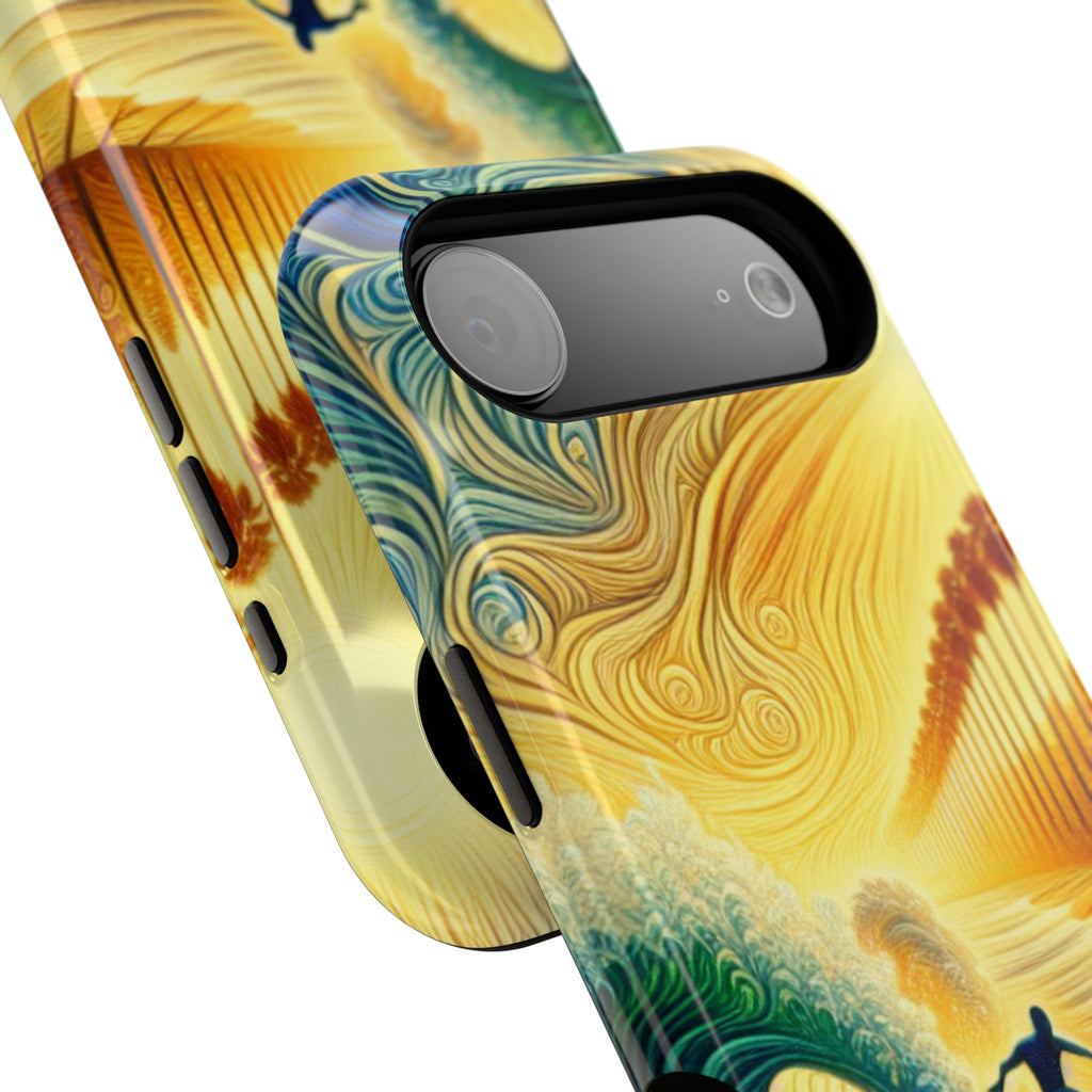 Surfer Sunrise Impact-Resistant Phone Case