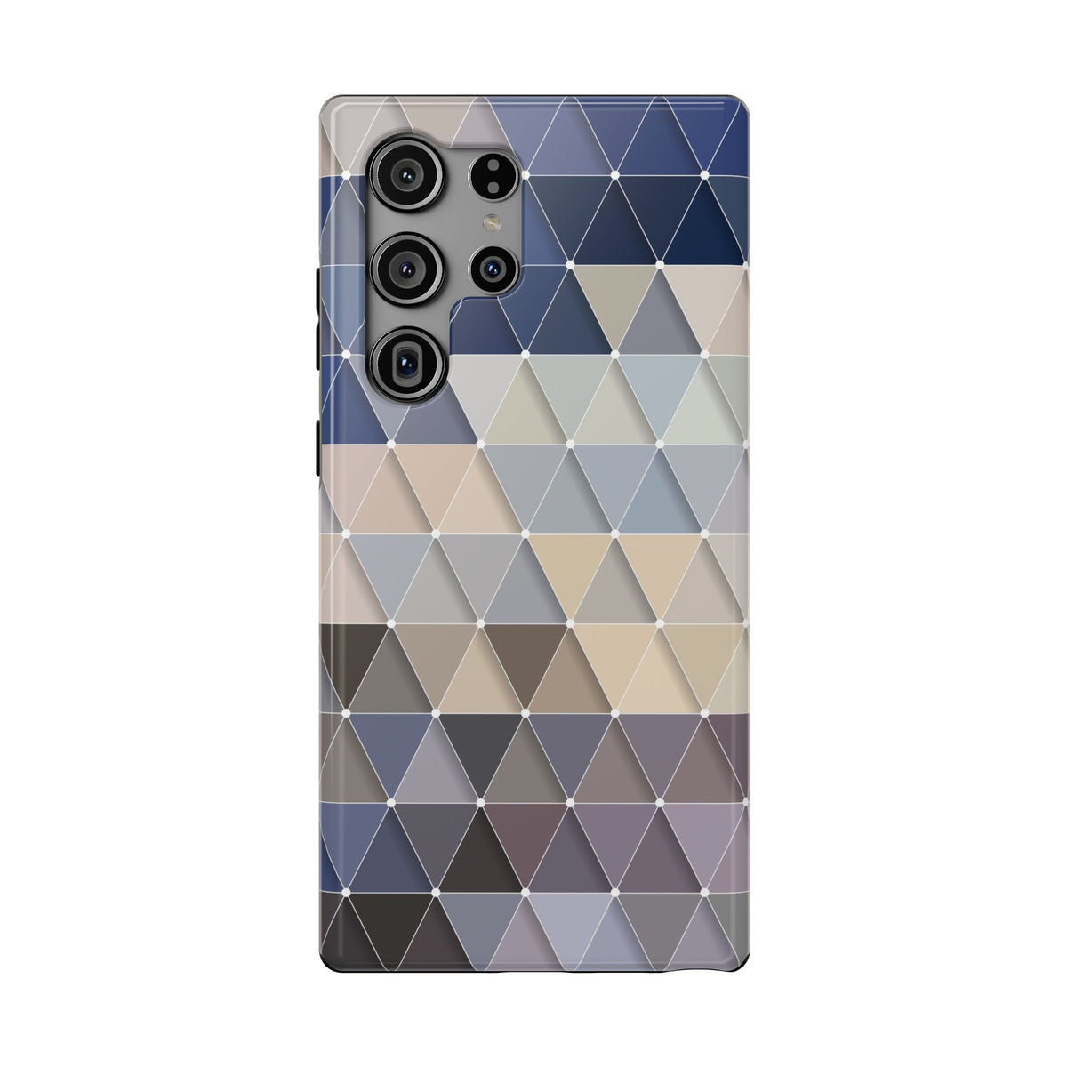 Fashionable Geometric Triangle Pattern Impact-Resistant Phone Case for Samsung Galaxy