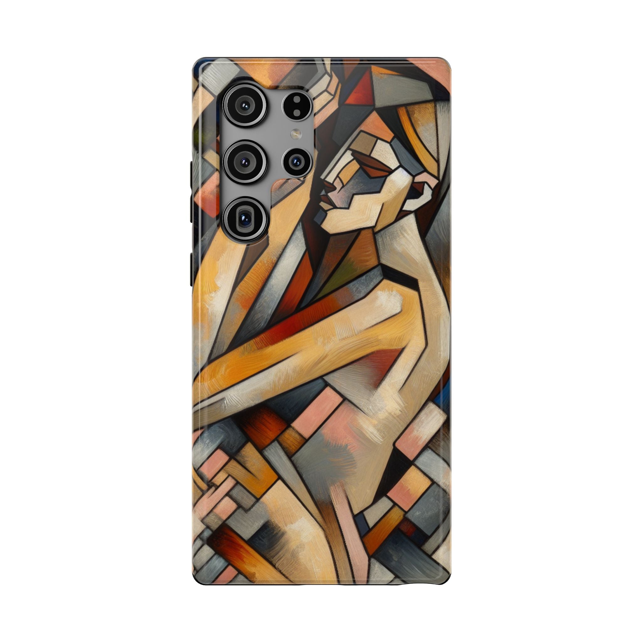 Impact Resistant Phone Case - Sleeping  Woman Abstract
