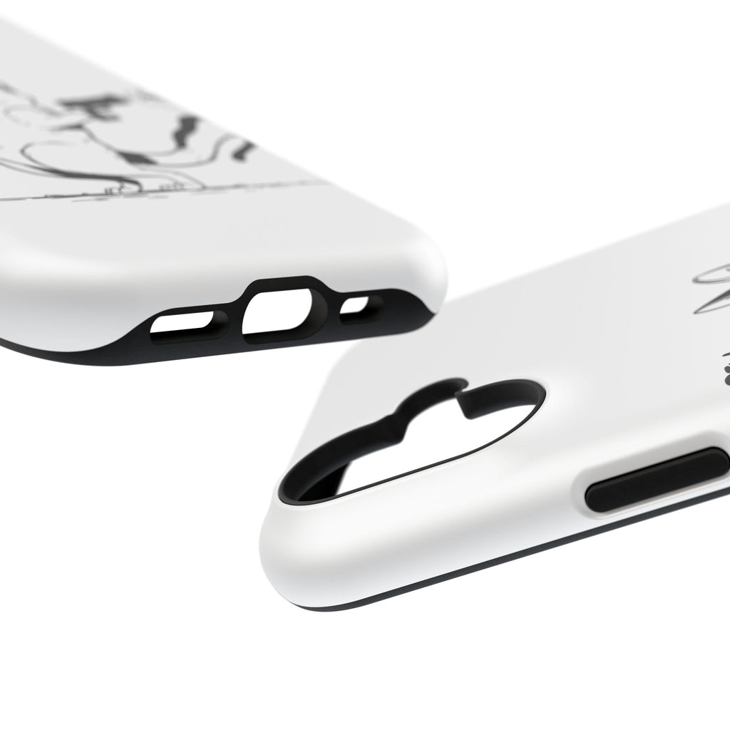 Cat Shooting 'Pew Pew' Phone Case — Impact-Resistant iPhone Cover