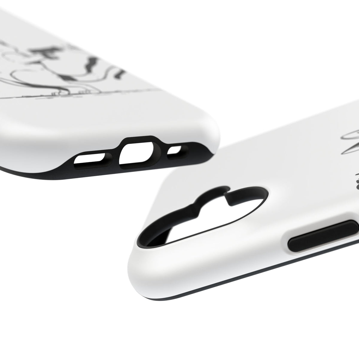Cat Shooting 'Pew Pew' Phone Case — Impact-Resistant iPhone Cover
