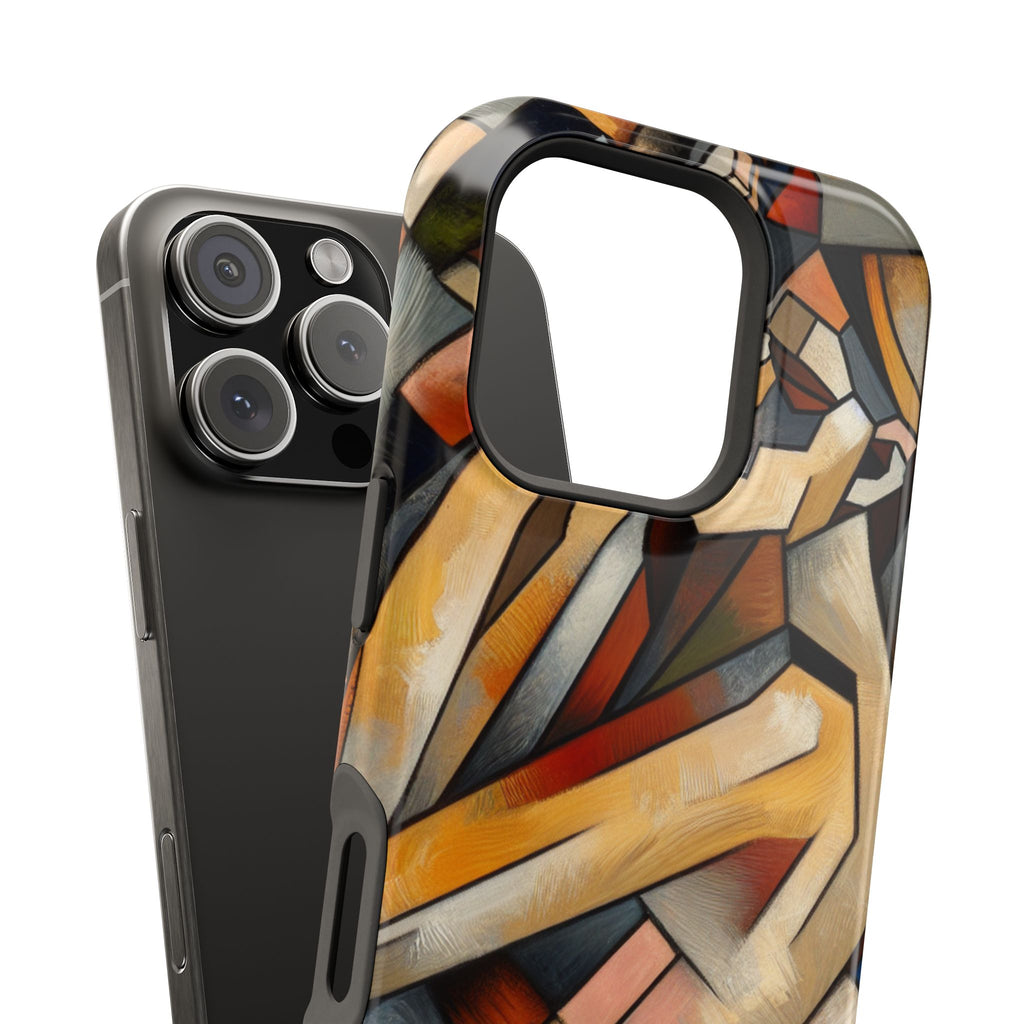 Impact Resistant Phone Case - Sleeping  Woman Abstract