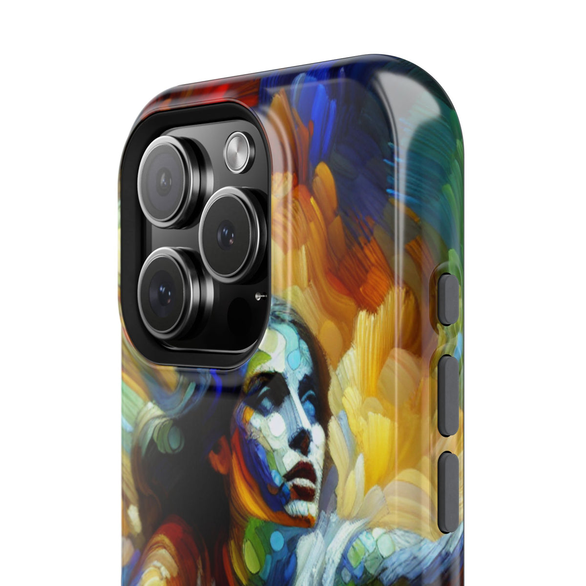 Impact-Resistant Phone Case — Colorful Surreal Mermaid Art