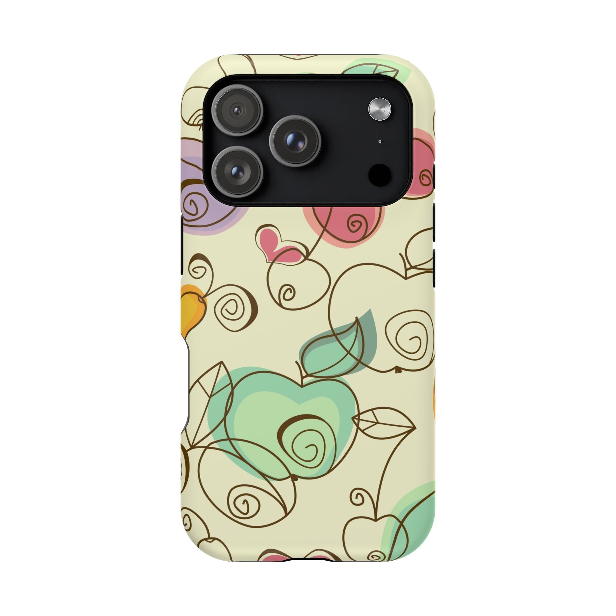 Colorful Floral Phone Case, Impact-Resistant