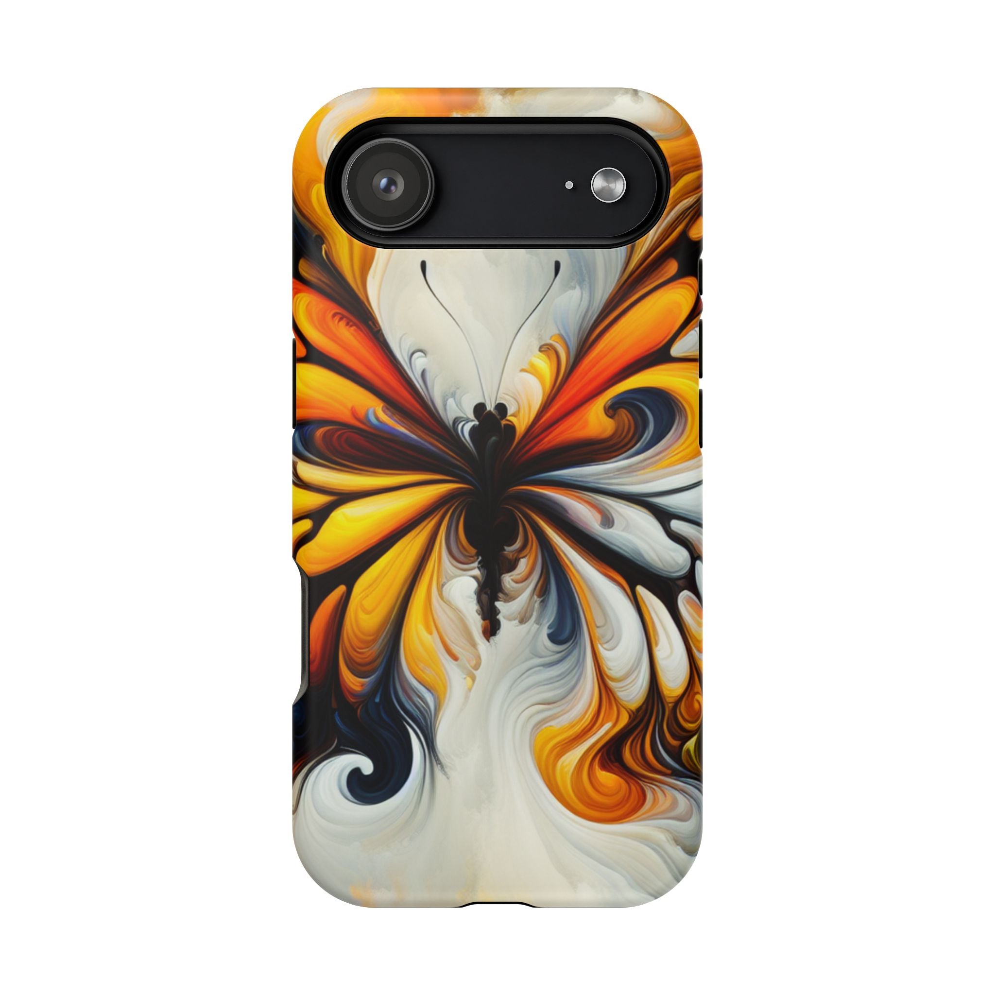 Colorful Butterfly Impact Resistant Phone Case, Artistic, Nature-Inspired Gift
