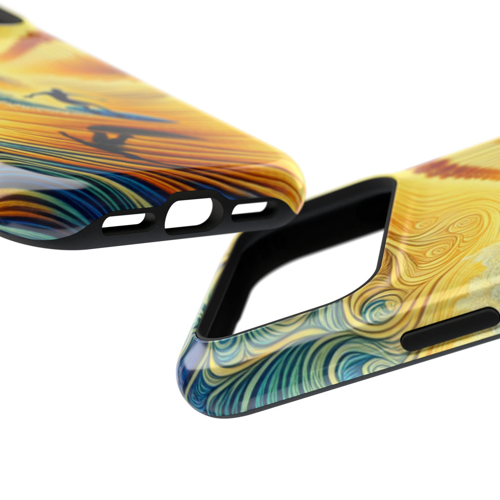 Surfer Sunrise Impact-Resistant Phone Case